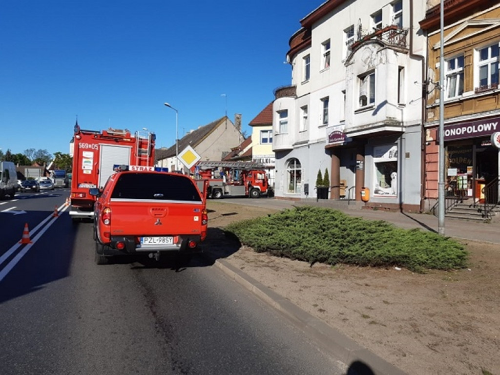 Pożar w budynku wielorodzinnym