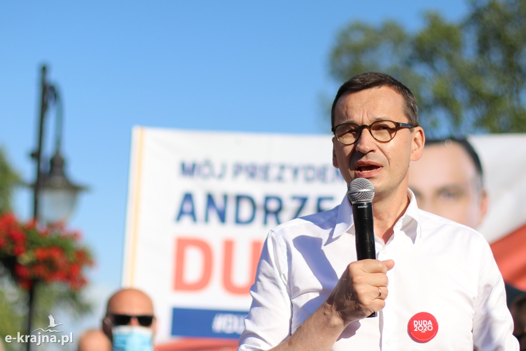 Więcbork: Premier Mateusz Morawiecki spotkał się z mieszkańcami Krajny