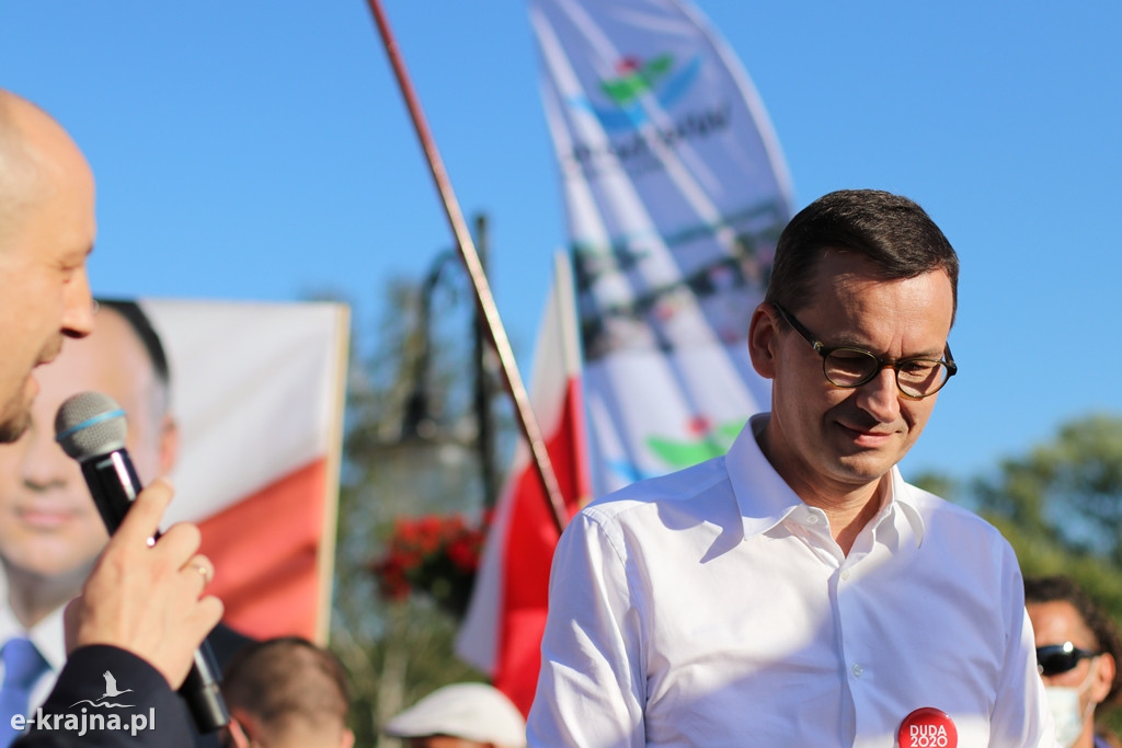 Więcbork: Premier Mateusz Morawiecki spotkał się z mieszkańcami Krajny