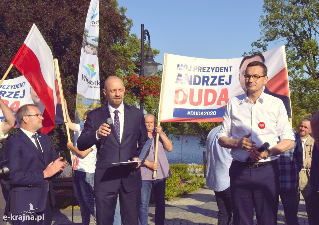 Więcbork: Premier Mateusz Morawiecki spotkał się z mieszkańcami Krajny