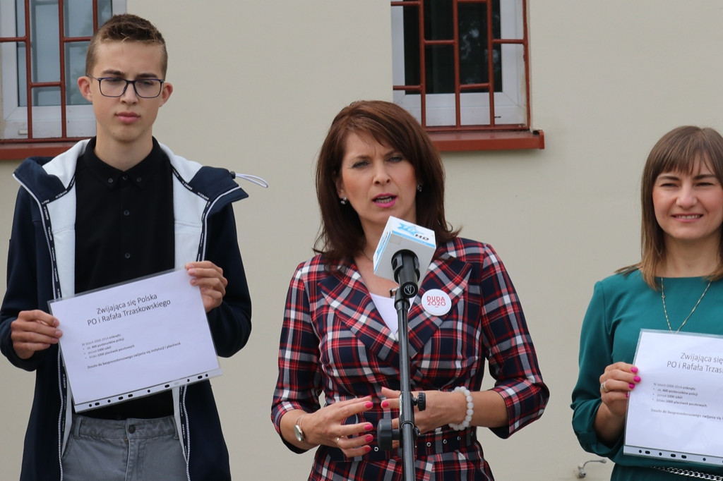 Kamień: Konferencja prasowa poseł Ewy Kozaneckiej