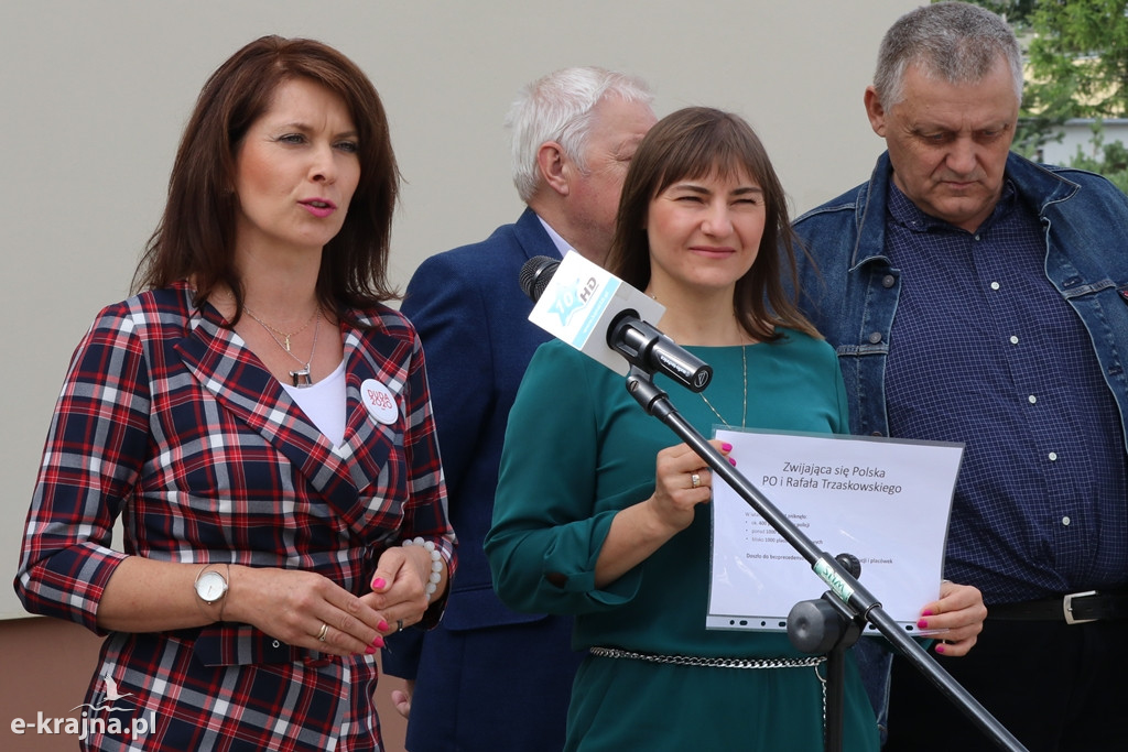 Kamień: Konferencja prasowa poseł Ewy Kozaneckiej