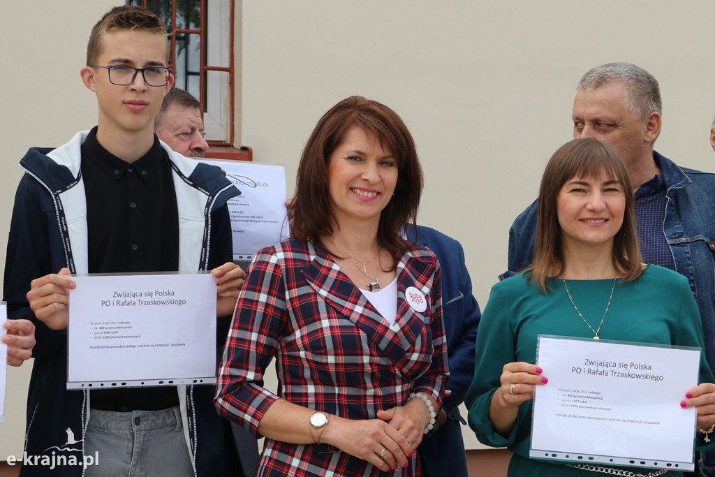 Kamień: Konferencja prasowa poseł Ewy Kozaneckiej