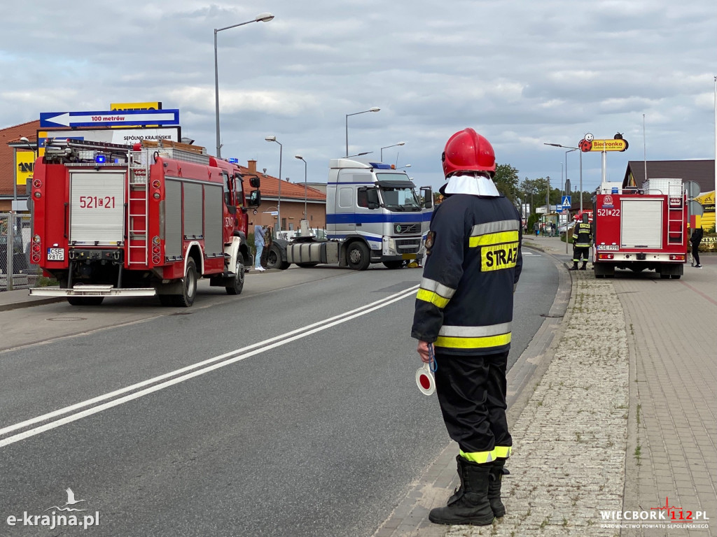 Sępólno Krajeńskie: Samochód ciężarowy potrącił rowerzystę