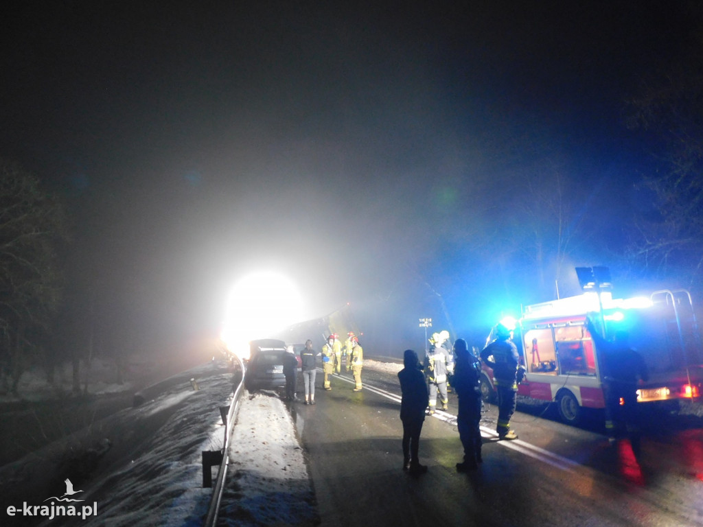 Groźny wypadek na moście