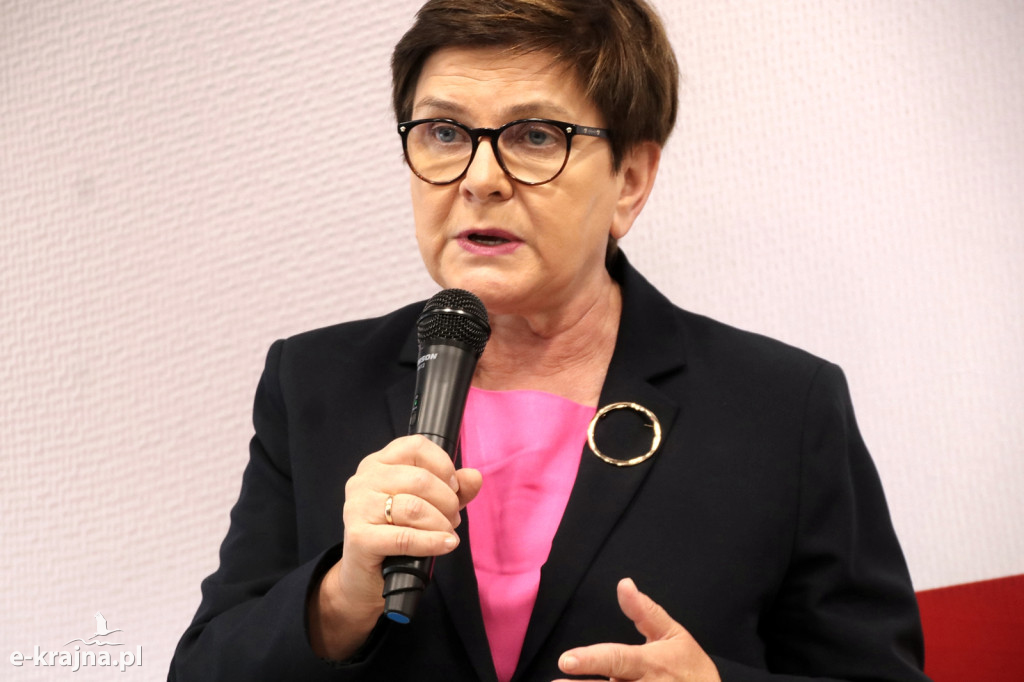 Premier Beata Szydło w Więcborku