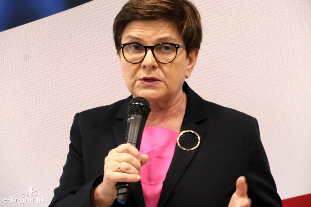 Premier Beata Szydło w Więcborku