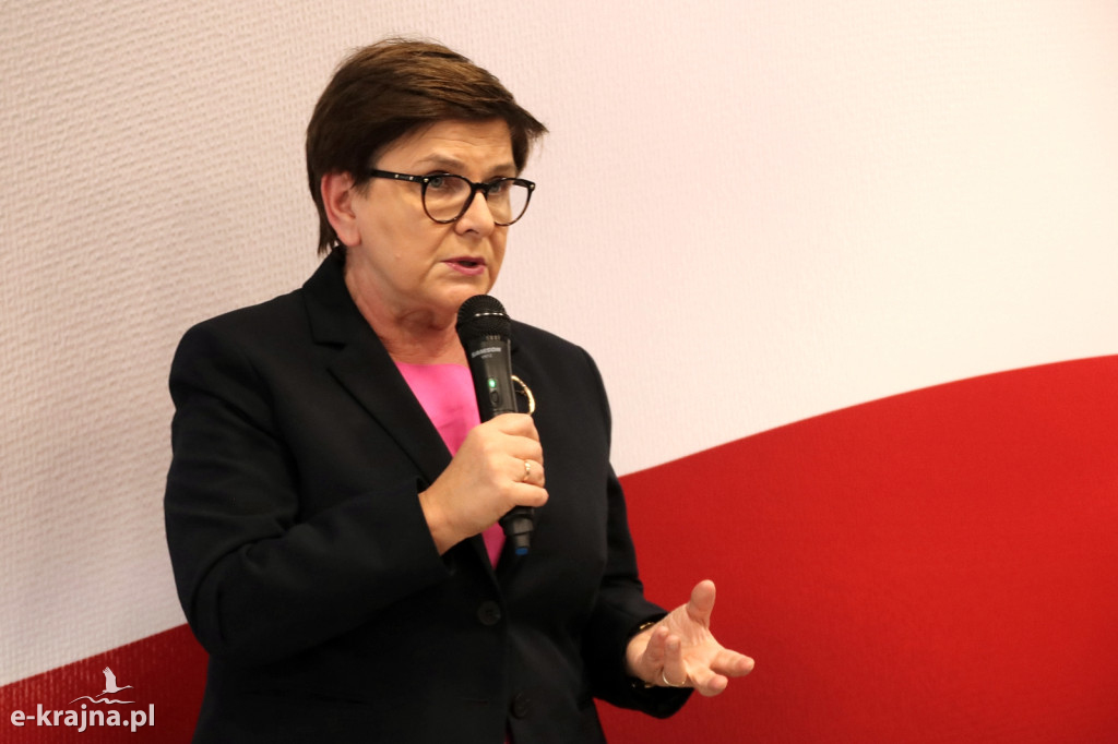 Premier Beata Szydło w Więcborku