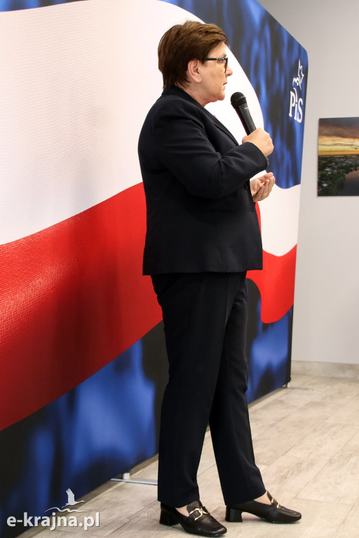 Premier Beata Szydło w Więcborku