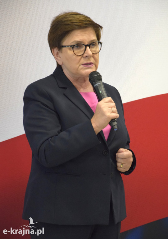 Premier Beata Szydło w Więcborku