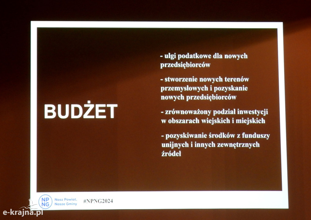 Prezentacja programu wyborczego ugrupowania Nasz Powiat, Nasze Gminy w CAS w Sępólnie Krajeńskim