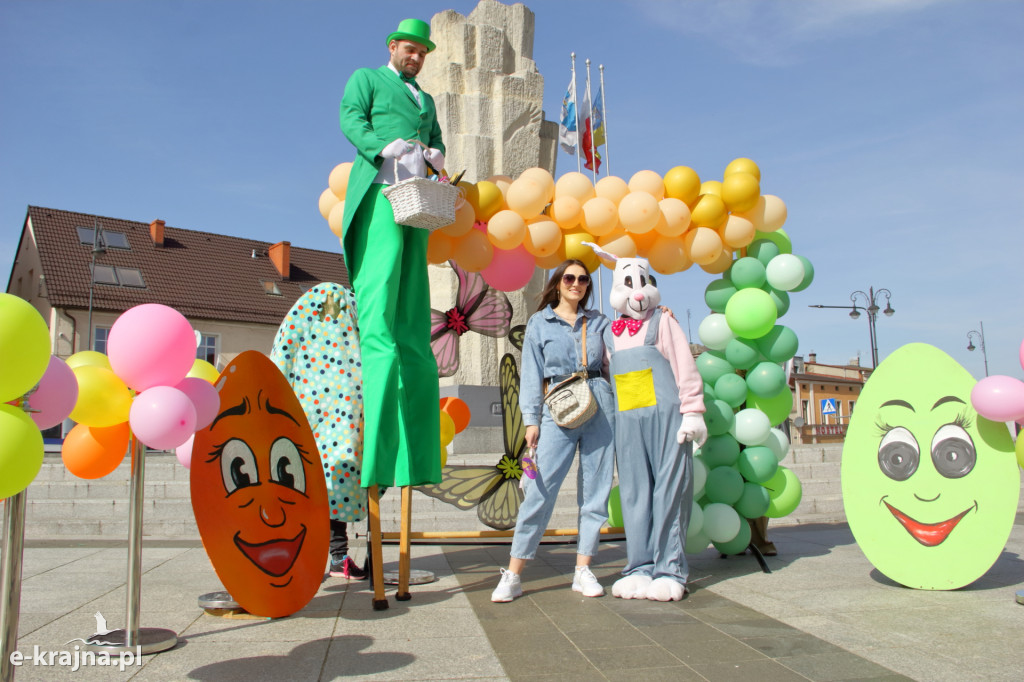 Wielkanocna fotościanka w centrum miasta