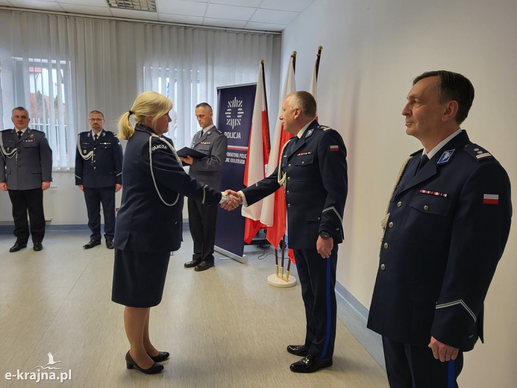 Uroczystość z okazji zmian kadrowych w sępoleńskiej Policji