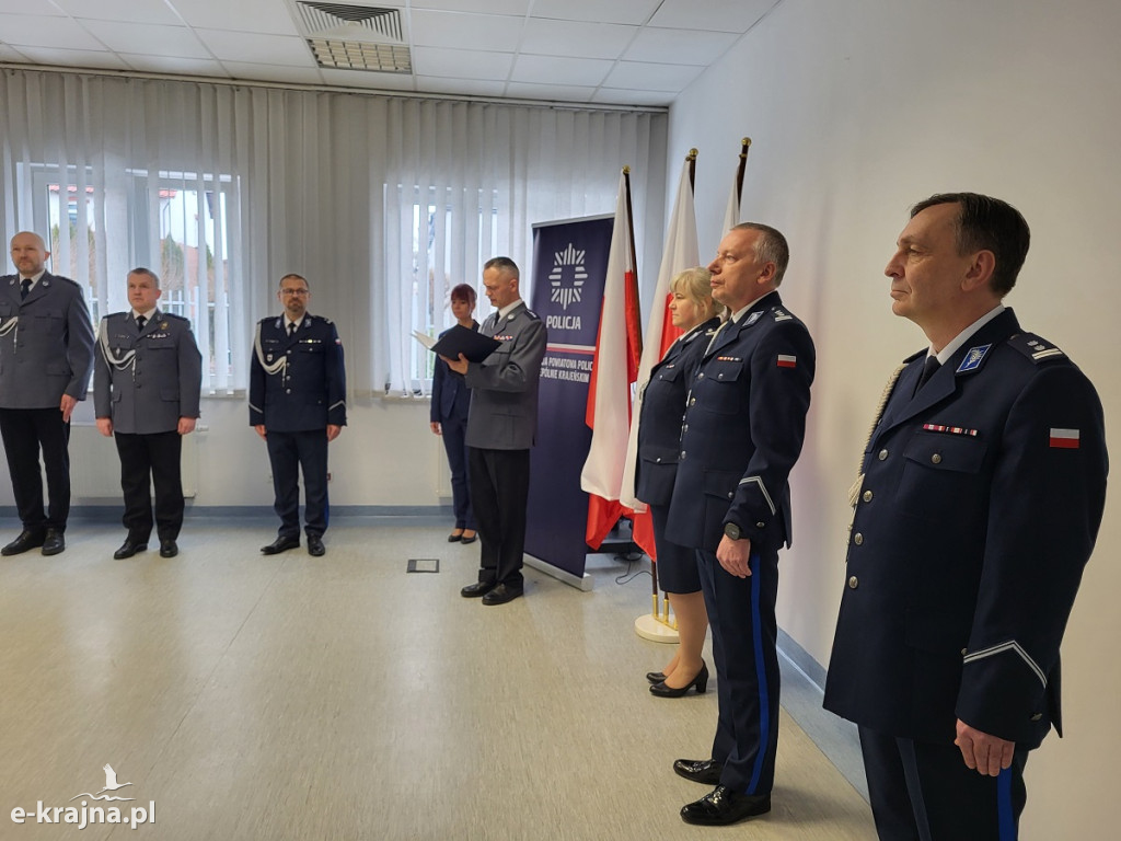 Uroczystość z okazji zmian kadrowych w sępoleńskiej Policji