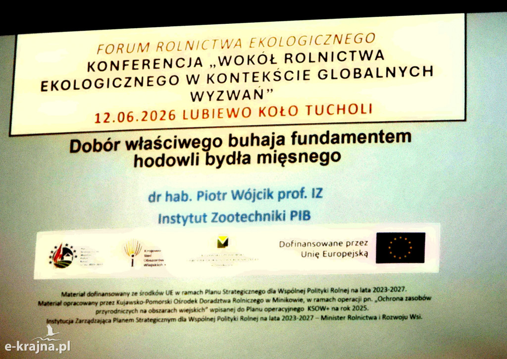 Konferencja Rolnictwa Ekologicznego w Lubiewie k/Tucholi