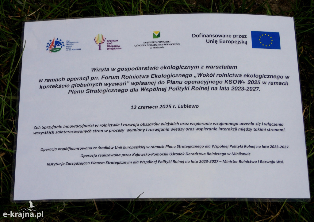Konferencja Rolnictwa Ekologicznego w Lubiewie k/Tucholi