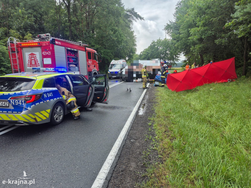Śmiertelny wypadek drogowy na DK-25
