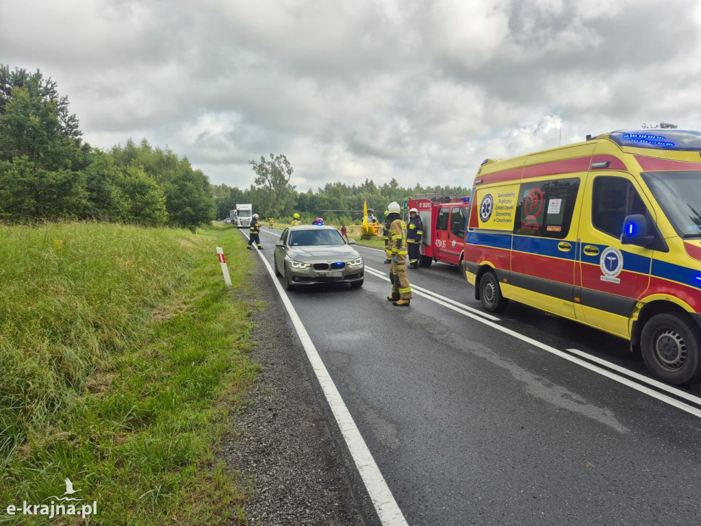 Śmiertelny wypadek drogowy na DK-25