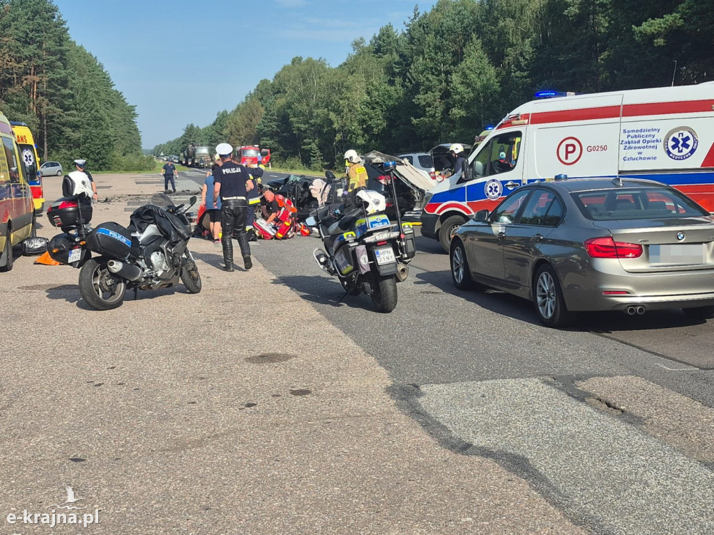Wypadek drogowy na DK-25