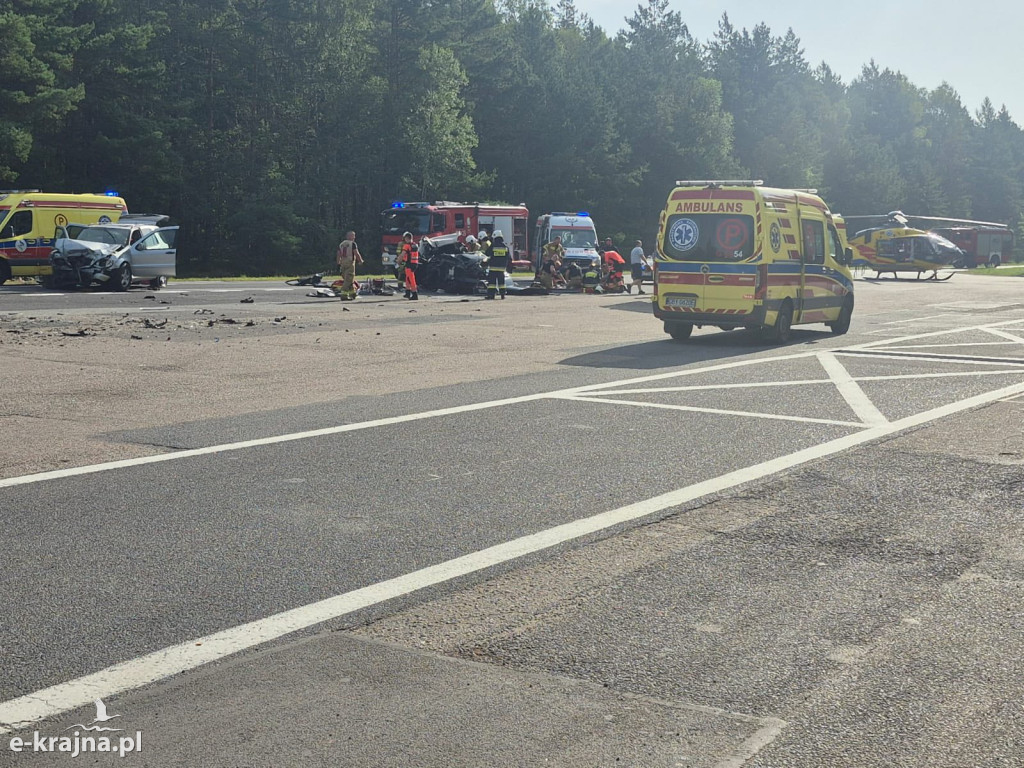Wypadek drogowy na DK-25