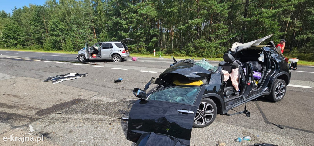Wypadek drogowy na DK-25