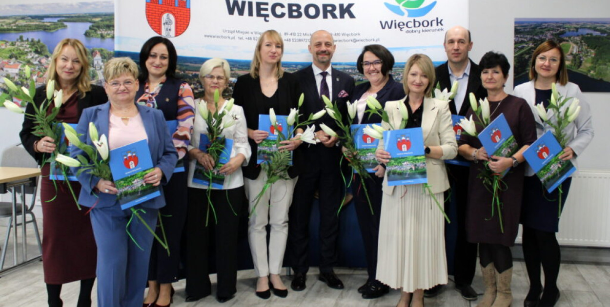 Wręczenie nagród Burmistrza Więcborka z okazji Dnia Edukacji Narodowej