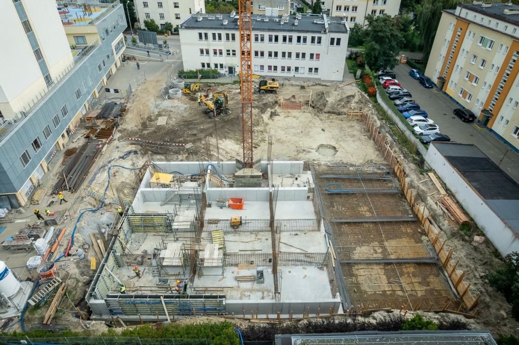 Tak budują nowy segment marszałkowskiego Szpitala Dziecięcego w Bydgoszczy
