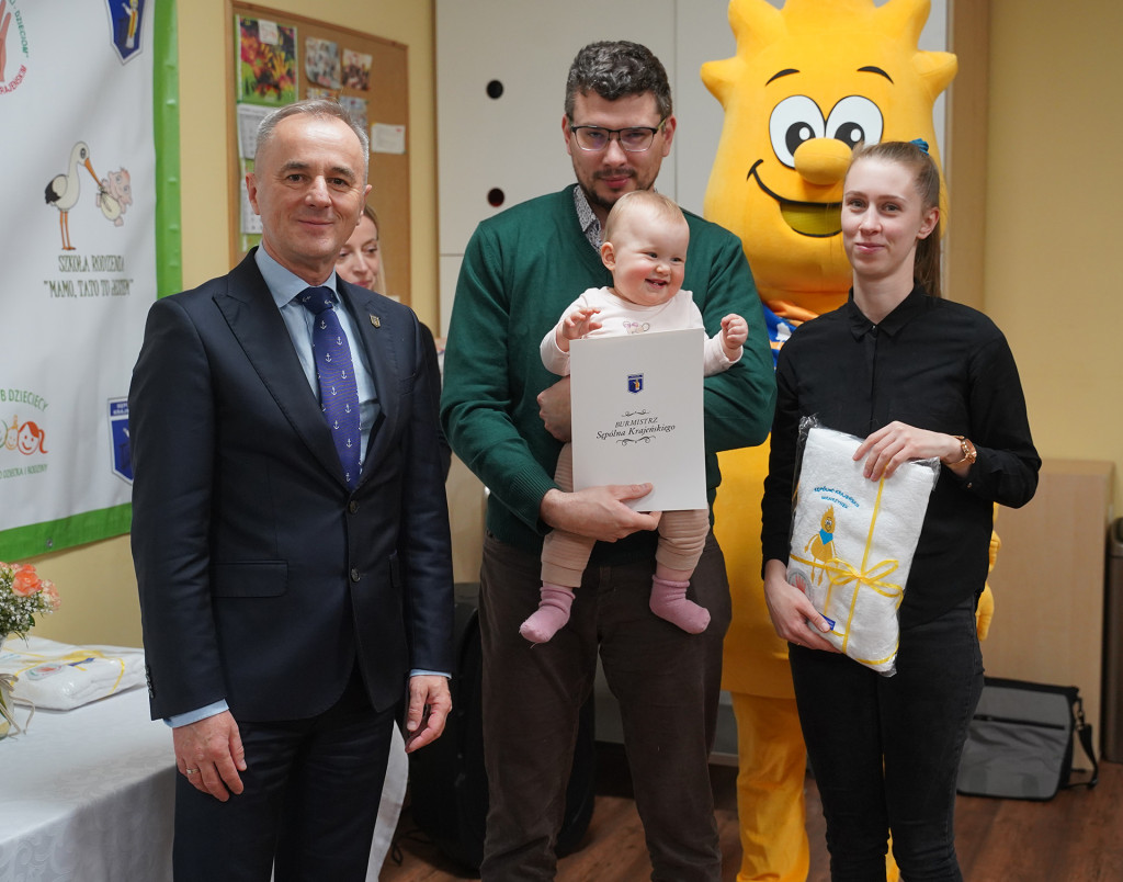 Powitanie małych mieszkańców gminy Sępólno Krajeńskie