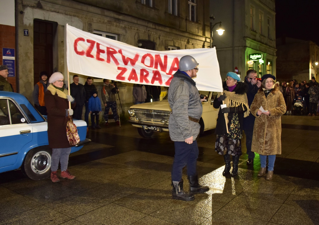 Inscenizacja w rocznicę stanu wojennego w Sępólnie Krajeńskim
