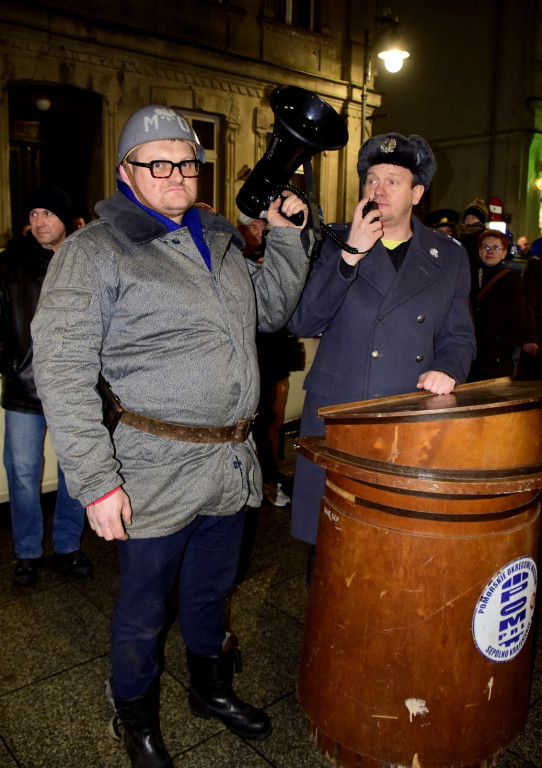 Inscenizacja w rocznicę stanu wojennego w Sępólnie Krajeńskim