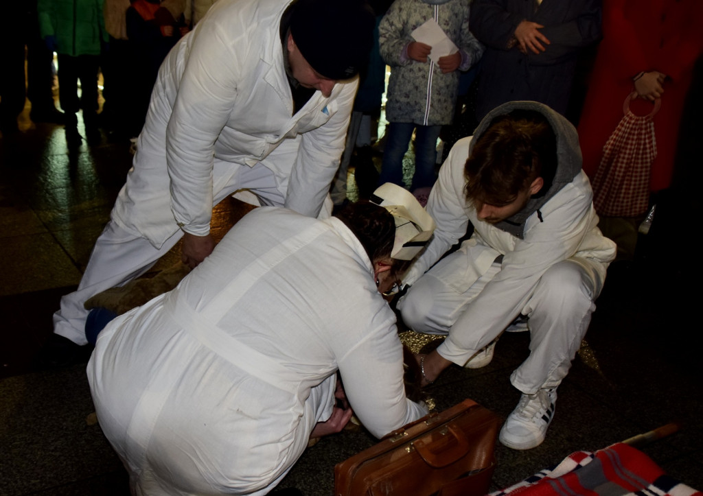 Inscenizacja w rocznicę stanu wojennego w Sępólnie Krajeńskim