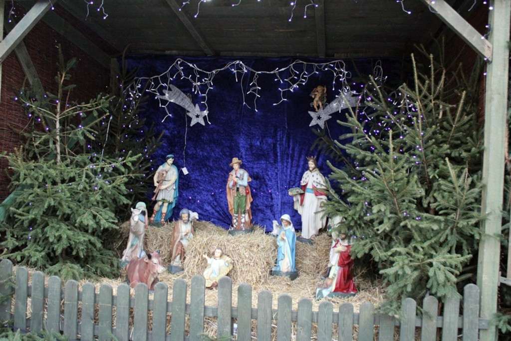 Mrocza: Uroczyste otwarcie Szopki Bożonarodzeniowej