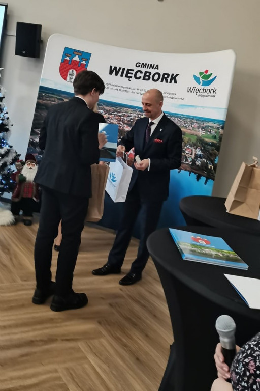 Złote Pióro Przewodniczącej Rady Miejskiej w Więcborku i Burmistrza Więcborka