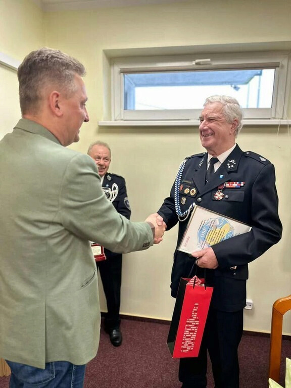 Uroczyste spotkanie w Komendzie PSP w Nakle nad Notecią