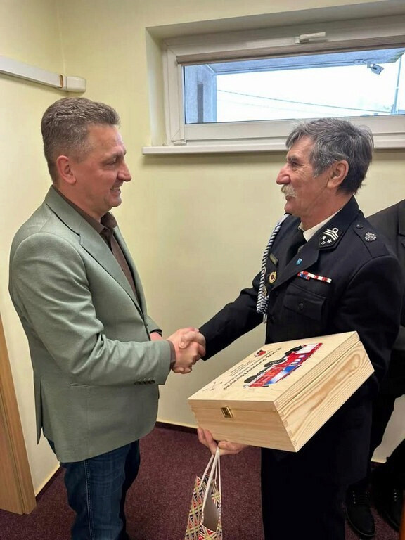 Uroczyste spotkanie w Komendzie PSP w Nakle nad Notecią