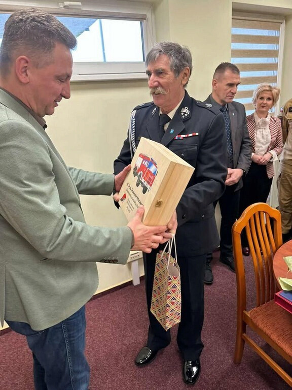 Uroczyste spotkanie w Komendzie PSP w Nakle nad Notecią