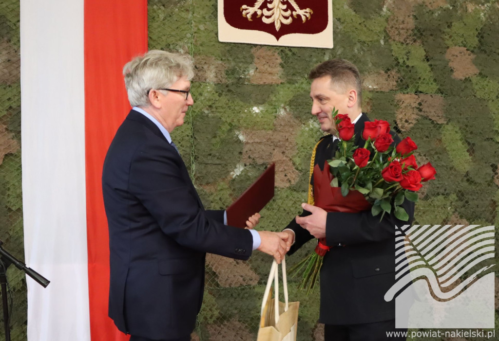 Uroczyste przekazanie obowiązków Komendanta Powiatowego PSP w Nakle nad Notecią