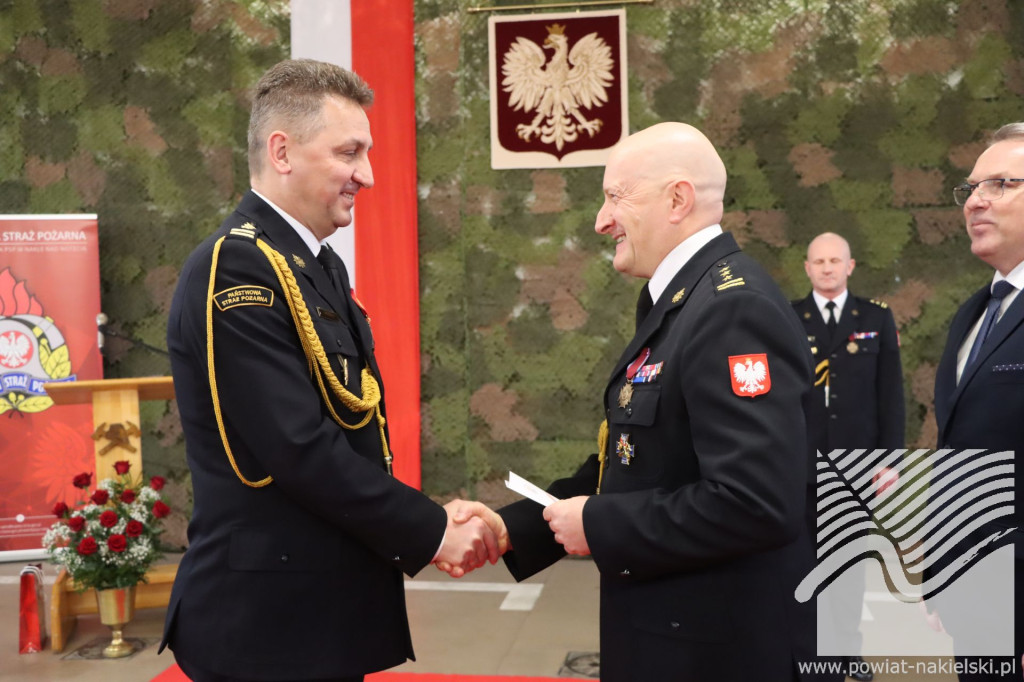 Uroczyste przekazanie obowiązków Komendanta Powiatowego PSP w Nakle nad Notecią