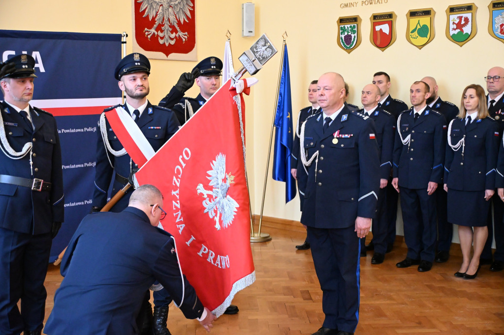 Uroczyste przekazanie obowiązków Komendanta Powiatowego Policji w Złotowie