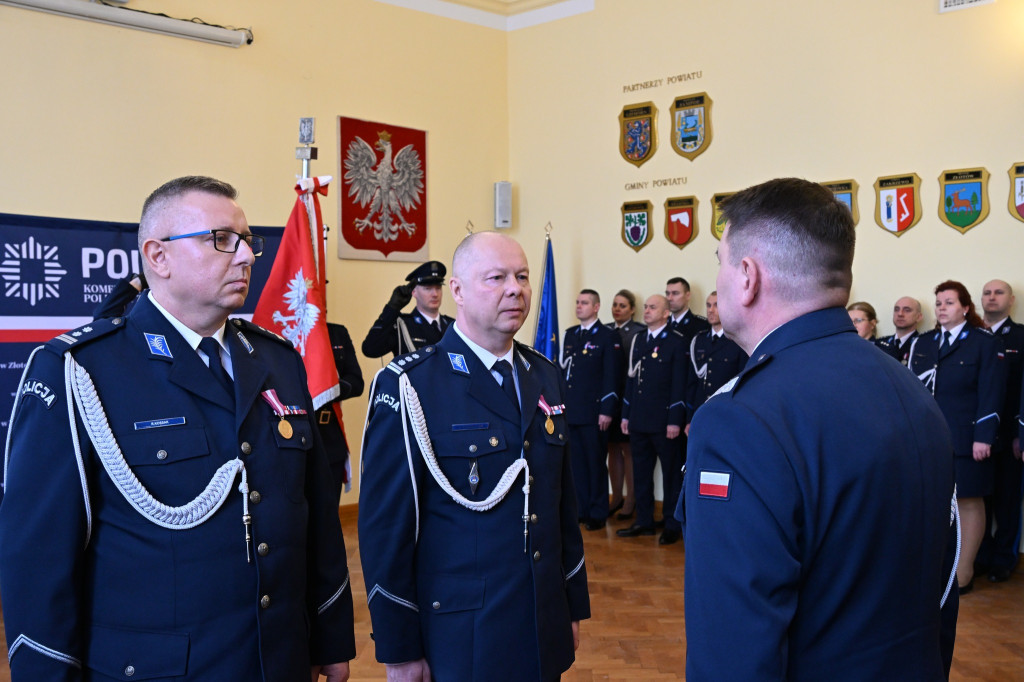Uroczyste przekazanie obowiązków Komendanta Powiatowego Policji w Złotowie