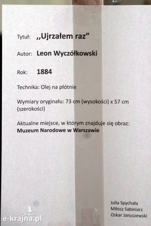 Sypniewo: Igraszki ze sztuką w ZSCKR - wystawa żywych obrazów 2