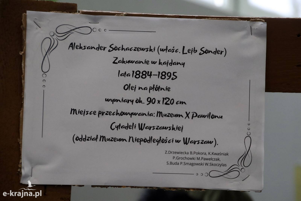 Sypniewo: Igraszki ze sztuką w ZSCKR - wystawa żywych obrazów 2