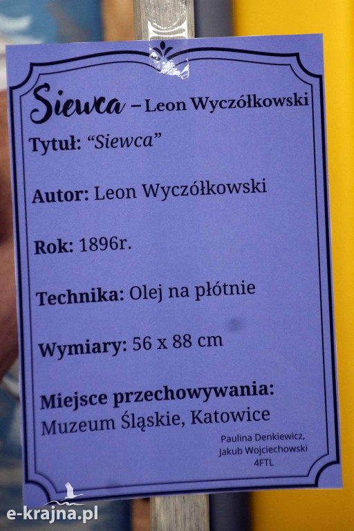 Sypniewo: Igraszki ze sztuką w ZSCKR - wystawa żywych obrazów 2