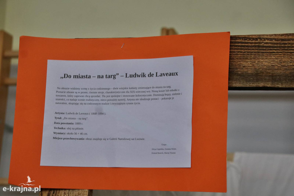 Sypniewo: Igraszki ze sztuką w ZSCKR - wystawa żywych obrazów 2