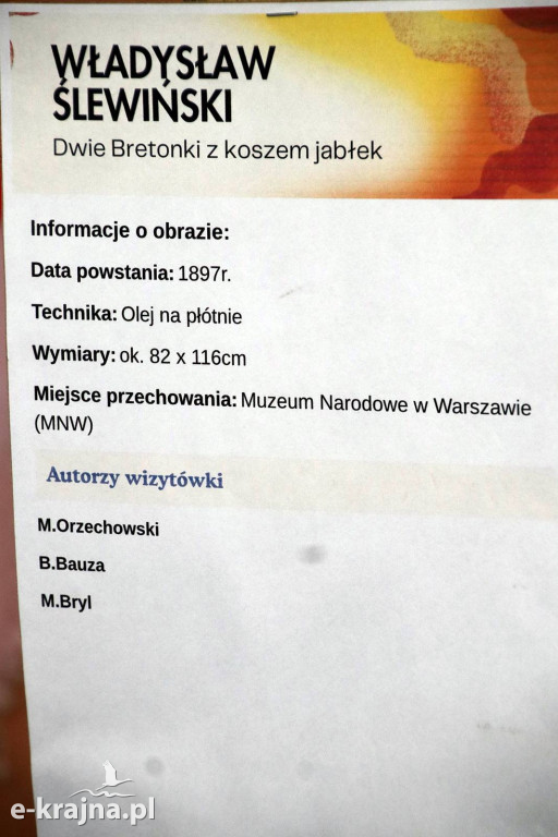 Sypniewo: Igraszki ze sztuką w ZSCKR - wystawa żywych obrazów 2