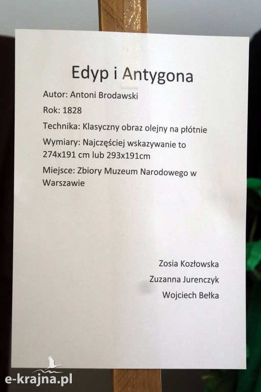 Sypniewo: Igraszki ze sztuką w ZSCKR - wystawa żywych obrazów 2