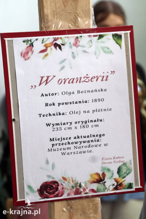 Sypniewo: Igraszki ze sztuką w ZSCKR - wystawa żywych obrazów 2