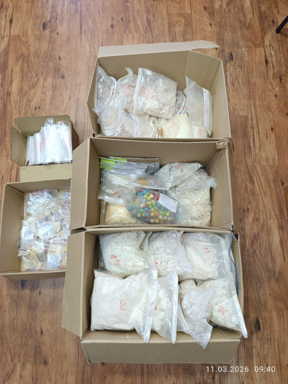 Złotów: Ponad 61 kilogramów narkotyków wartości blisko 5 mln złotych nie trafi do nielegalnego obrotu