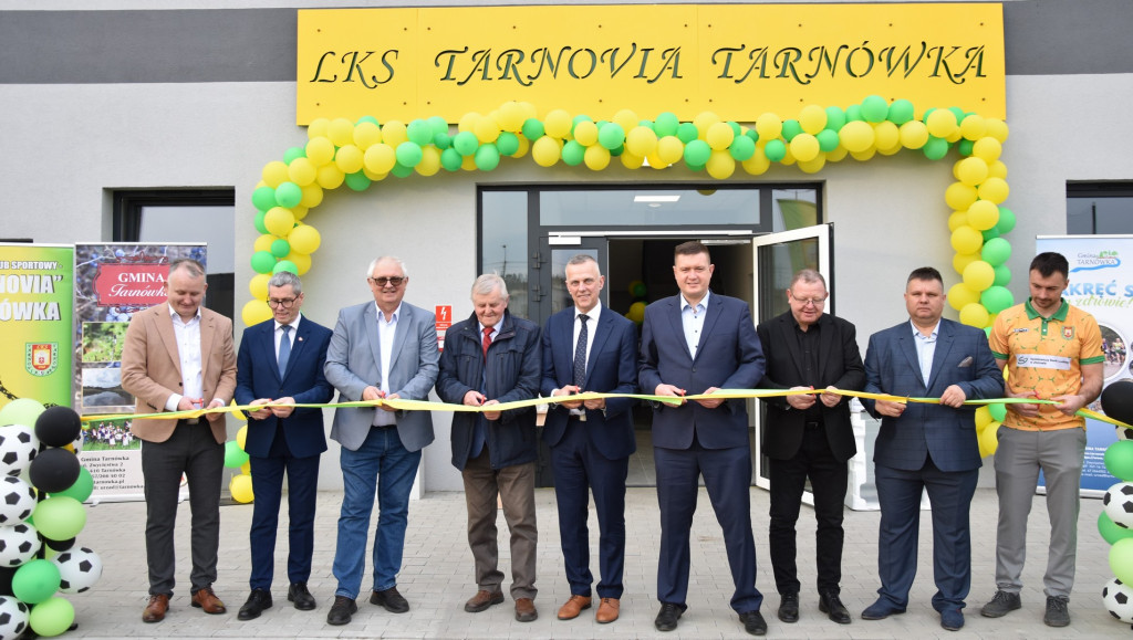 Uroczyste otwarcie budynku socjalno-gospodarczego przy boisku sportowym w Tarnówce