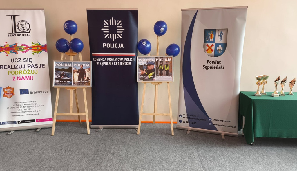 Sępólno Krajeńskie: Drugi Powiatowy Policyjny Turniej Sprawnościowy Szkół Ponadpodstawowych